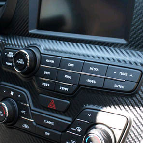 [ Optima2010 ,Magentis(K5) auto parts ] Audio panel carbon sticker Made in Korea